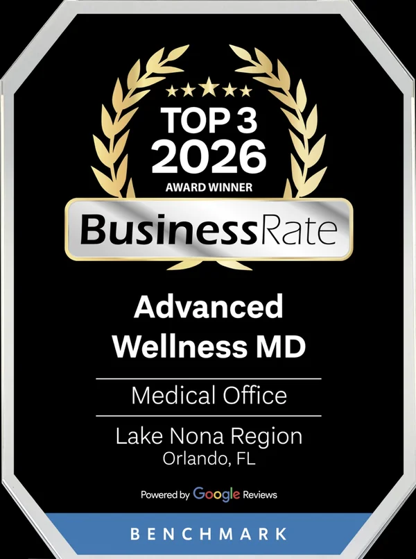 Advanced Wellness MD wins Top 3 2026 Business Rate award for Medical Office in Lake Nona Region, Orlando FL